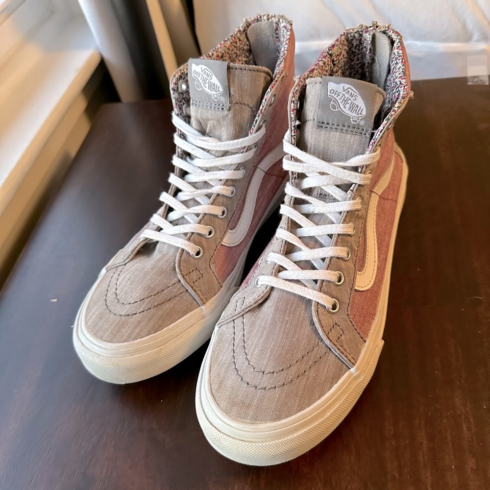 Old School Vans Women’s High-top Zip-up Sneaker Size 9 - Picture 4 of 13